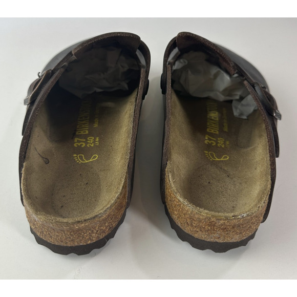 Birkenstock Boston Oiled Waxy Leather Buckle Clogs Slip On Sandal Shoes L6 M4 - Picture 12 of 15